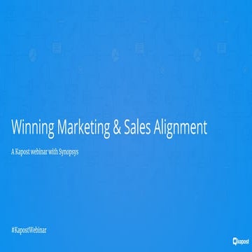 [Webinar] Winning Marketing and Sales Alignment