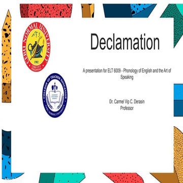 Declamation