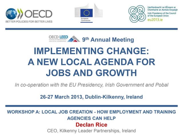 Declan Rice - Enterprise and employment: a local approach to global issues