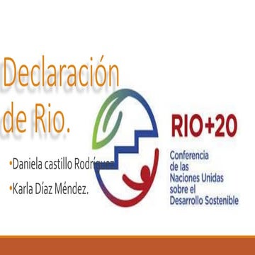 Declaración de rio.