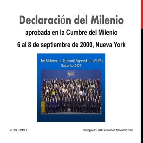 Declaracion del milenio 2000