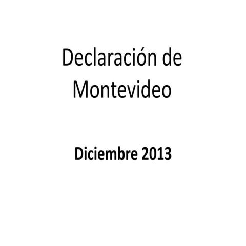 Declaracion de montevideo