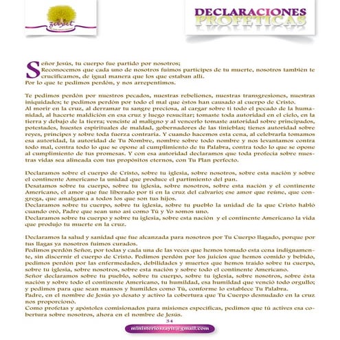Declaraciones profeticas