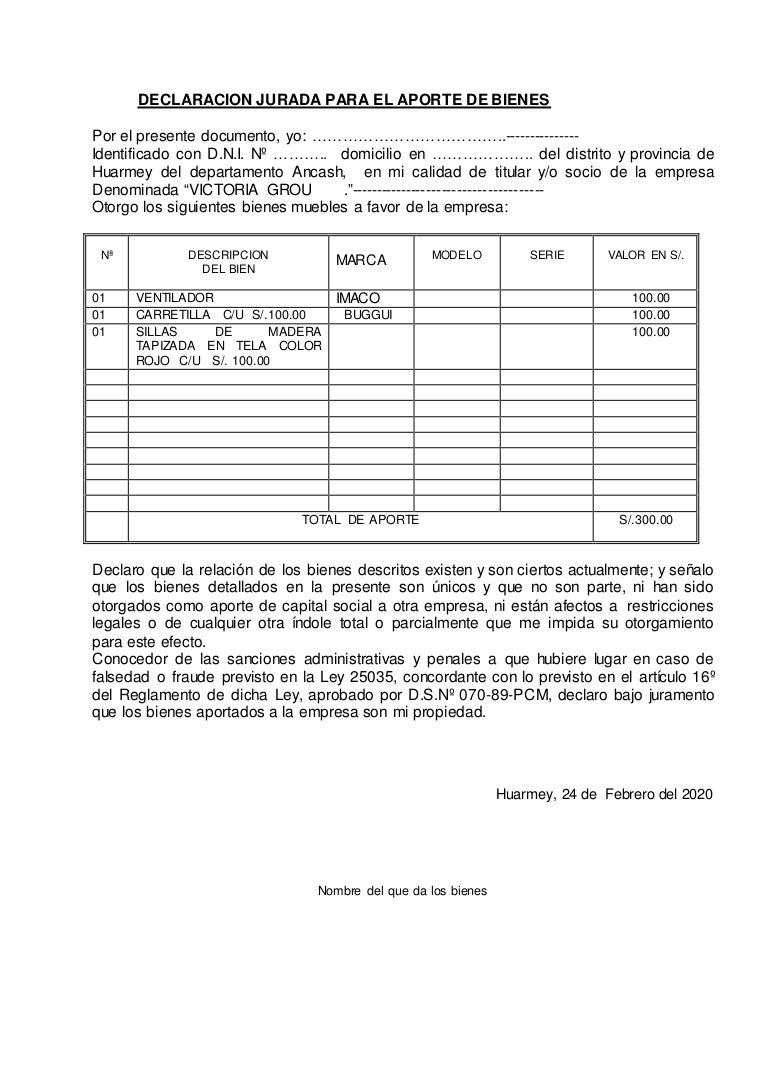 Barrer espejo rid culo declaracion jurada de bienes muebles de vez en