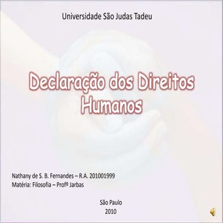 Declaração dos direitos humanos