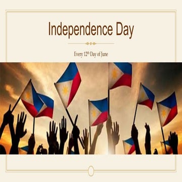 The Act of Proclamation of the Independence of the Filipino people | PPTX