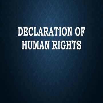 Cairo declaration on human rights | PDF