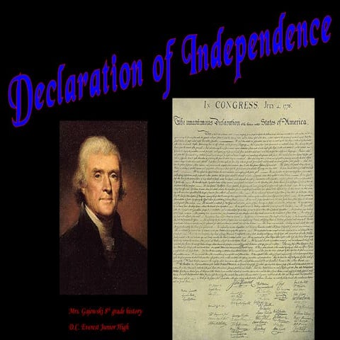 Declaration of Independence 2014 | PPT