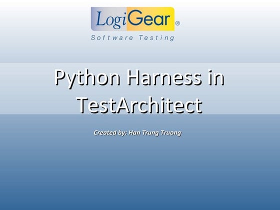 Python harness exercises | PPT