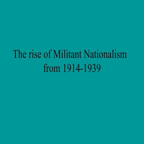Decline Of  European Colonial Power And Rise Of Nationalism