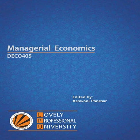Managerial economics notes.pdf for mba students | PDF