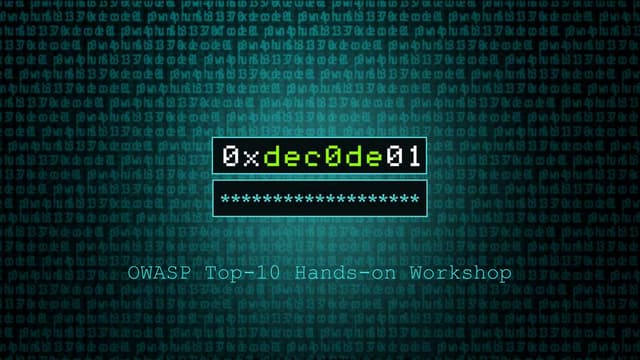 OWASP Top 10 practice workshop by Stanislav Breslavskyi