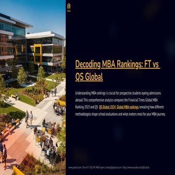 Decoding MBA Rankings: Financial Times vs QS Global MBA Rankings ...