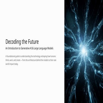 The Beginner's Guide To Large Language Models | PPTX