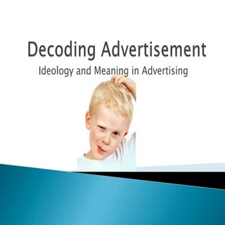 Decoding advertisement