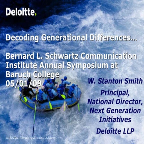 Decoding Generational Differences Presentation 050109