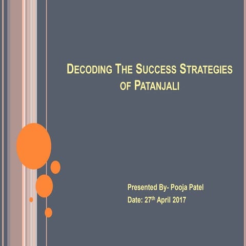 Decoding marketing strategies of patanjali