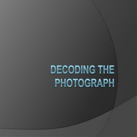 Decoding Photographs