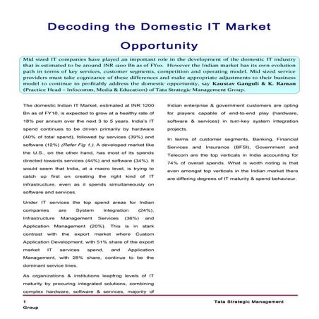 Decoding the domestic it market opportunity