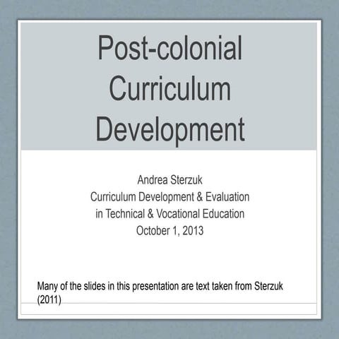 Decolonizing curriculum (1)