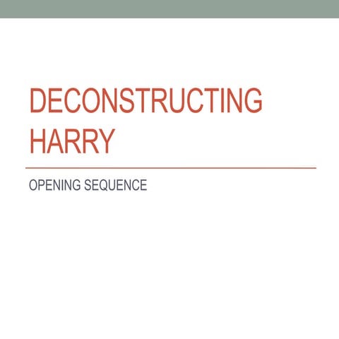 Deconstructing harry pp