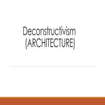 Deconstructivism