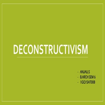 Deconstructivism