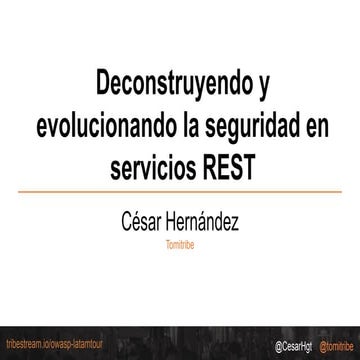 Deconstruyendo la seguridad en rest