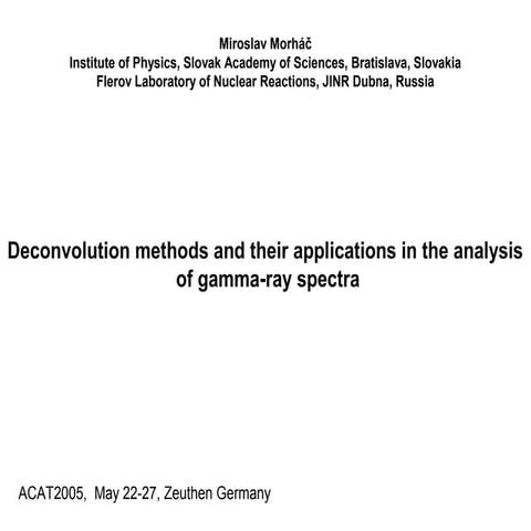Deconvolution