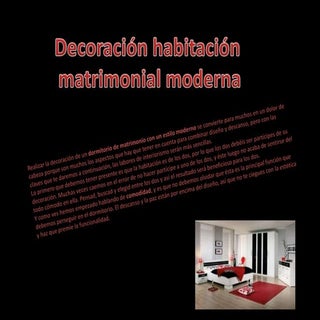 Decoracion habitacion matrimonial m...