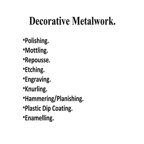 Decorative metalwork fw