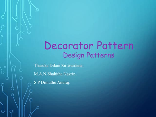 Decorator Pattern