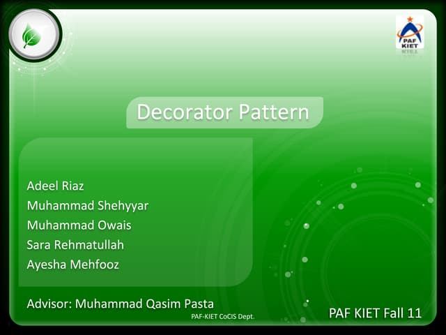 Decorator Design Pattern