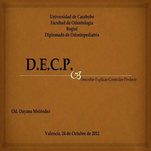Asignacion de odontopediatria decp,matrices perinatales | DOCX