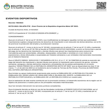 Excención impositiva