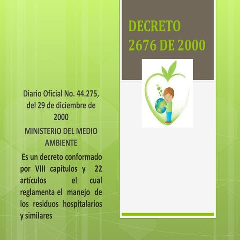 Decreto 2676 de 2000