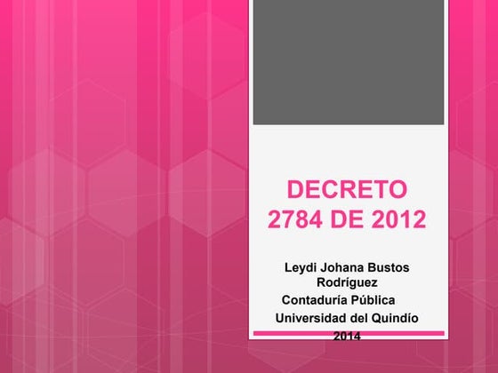 Resumen ley 1314 del 2009 | PDF