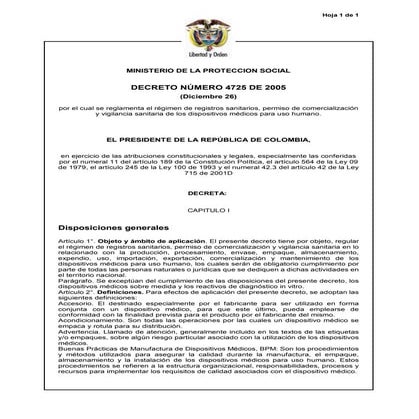Decreto 4725 de2005 121022172715-phpapp02 | PDF
