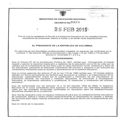 Decreto del dia  de la Excelencia Académica pdf