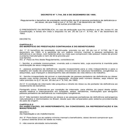 Decreto Federal   1744/95