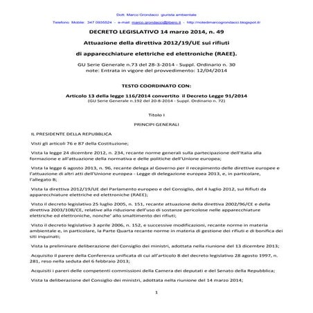 DECRETO 10 MARZO 2014 N 55 visual data 2