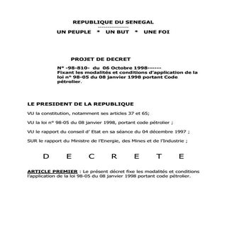 Décret N° -98-810- du 06 Octobre 19...