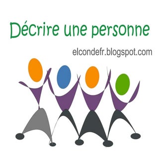 Décrire une personne 