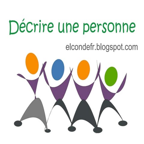Décrire une personne 