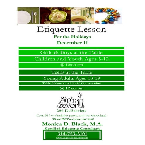 Dec Table Etiquette Training For Linked In
