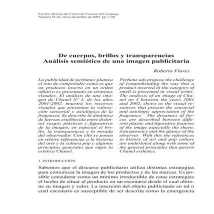 De cuerpos brillos y transparencias roberto flores