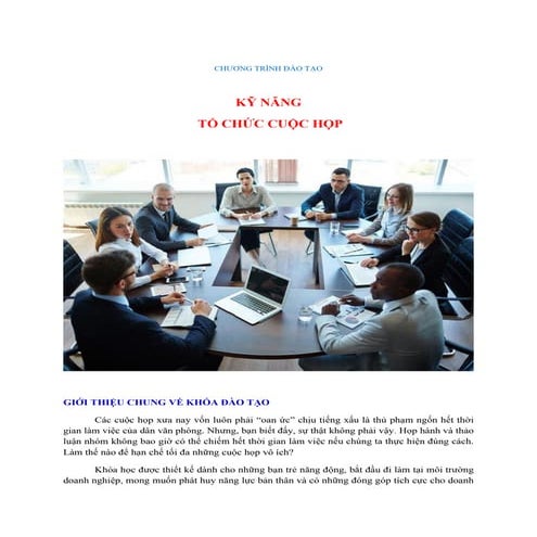 De cuong   ky nang to chuc cuoc hop hieu qua - lai the luyen - 2020