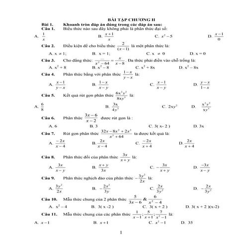 De cuong on tap chuong 2 dai so 8 3 | PDF