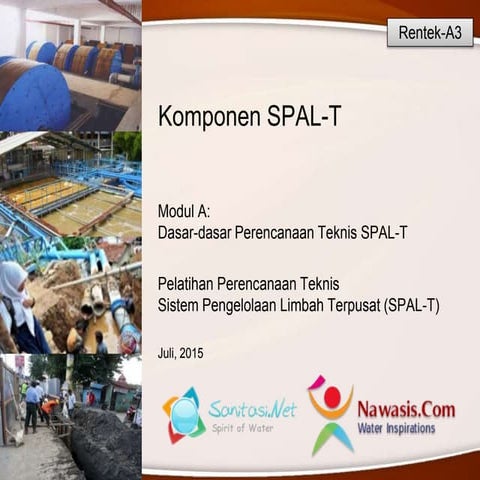 Komponen Sistem Pengelolaan Air Limbah Terpusat (SPAL-T)