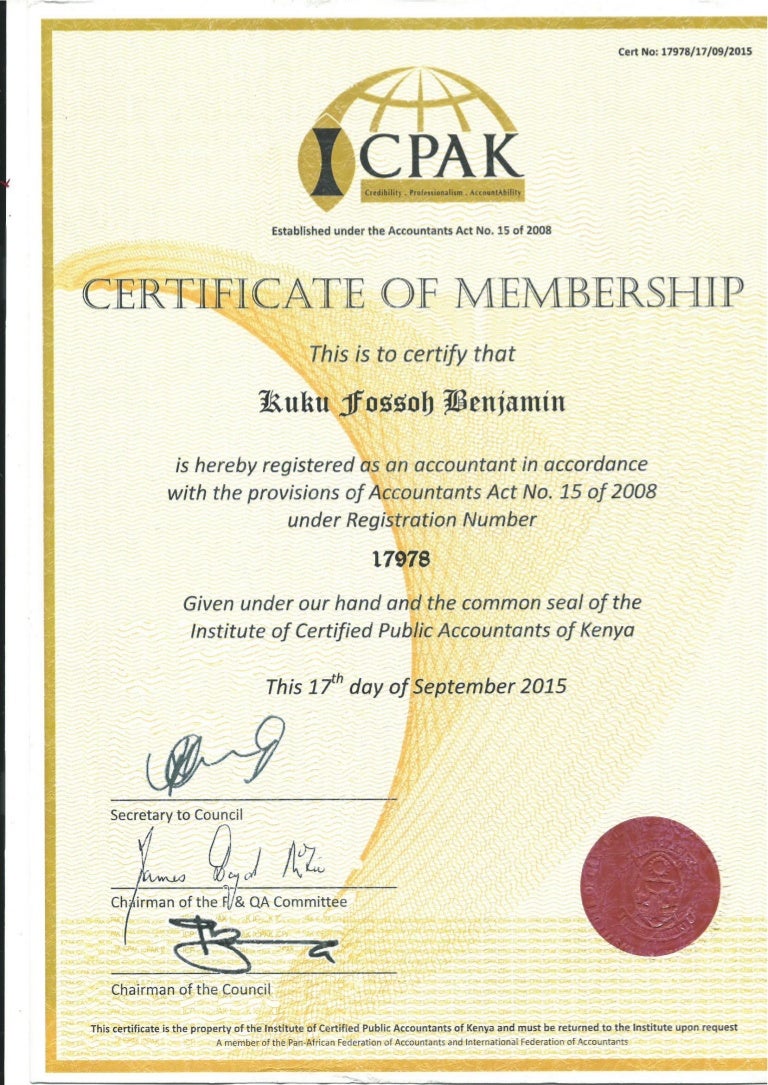 ICPAK MEMBERSHIP
